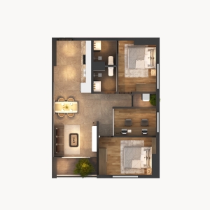 Thiết kế căn C1 Moon Bay Residence