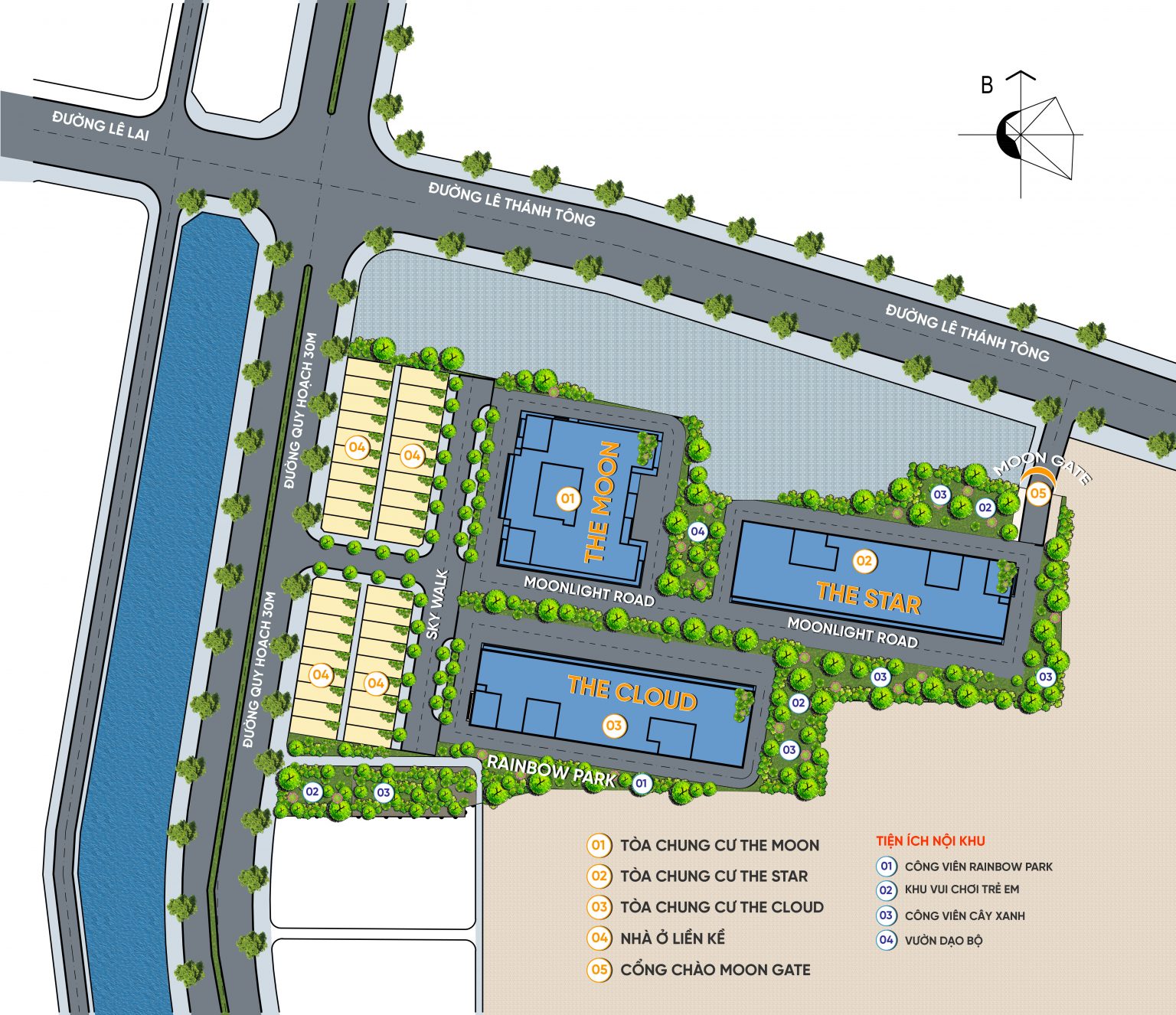 Mặt bằng Moon Bay Residence