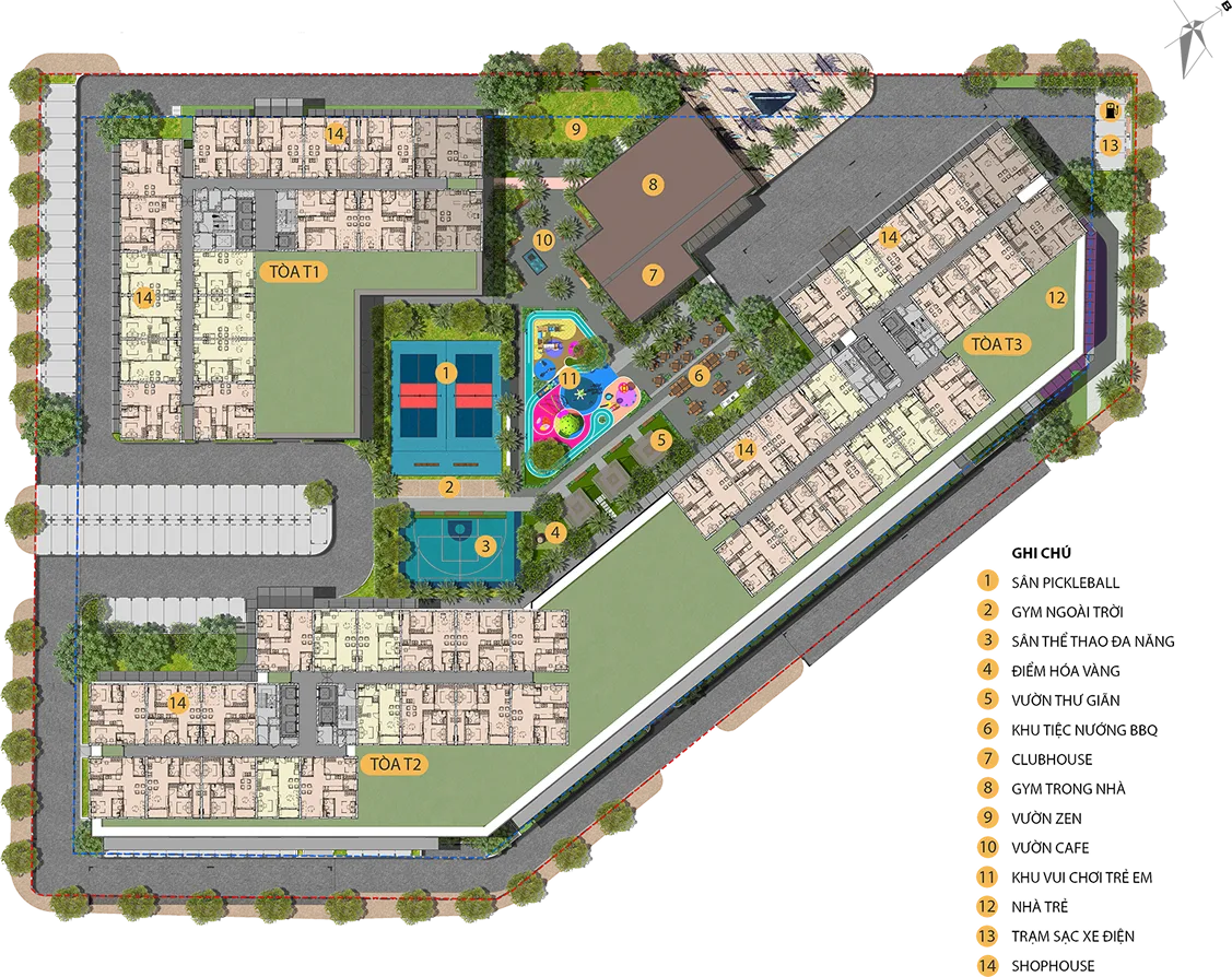 Mặt bằng dự án An Zen Residences